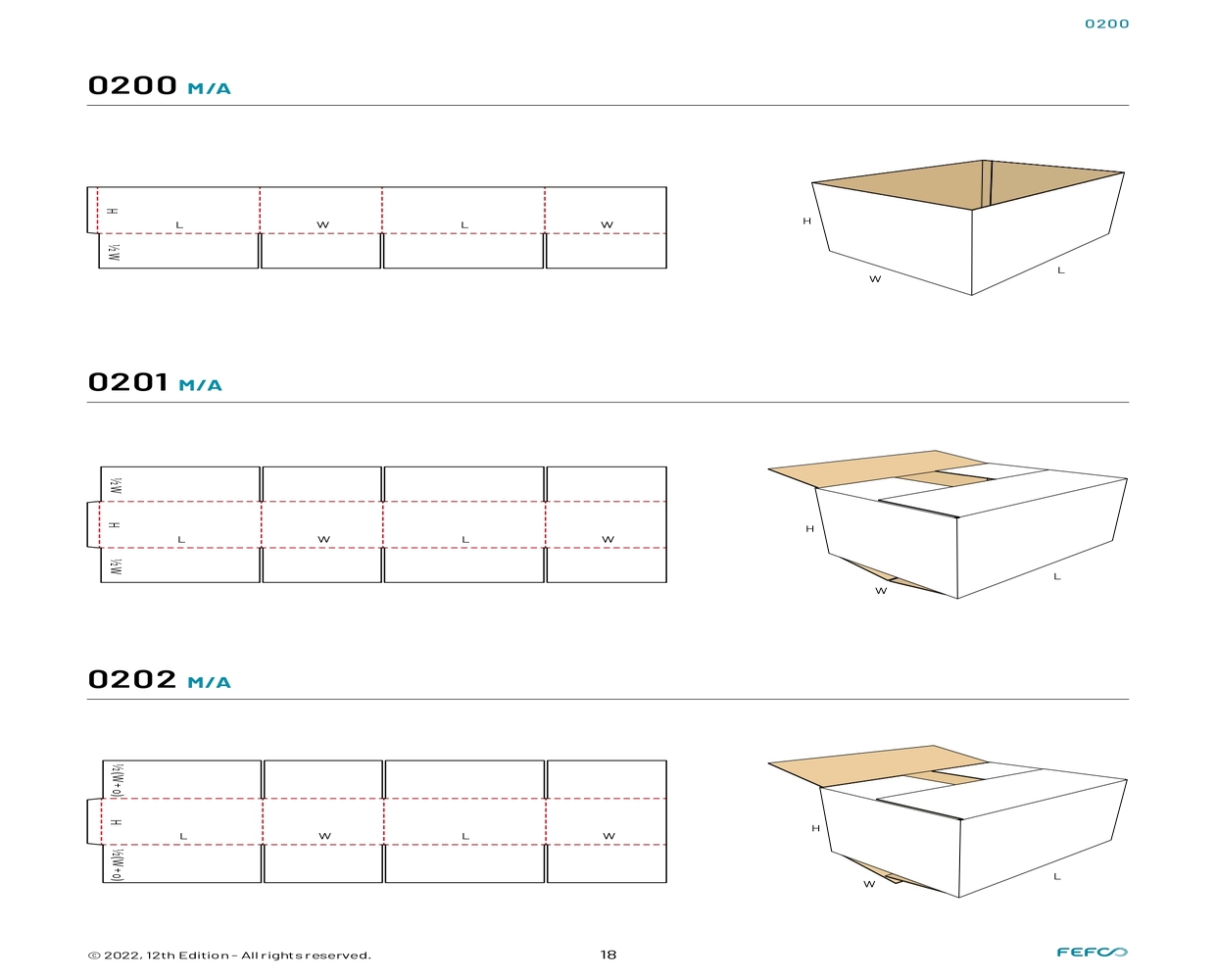 FEFCO конструкции