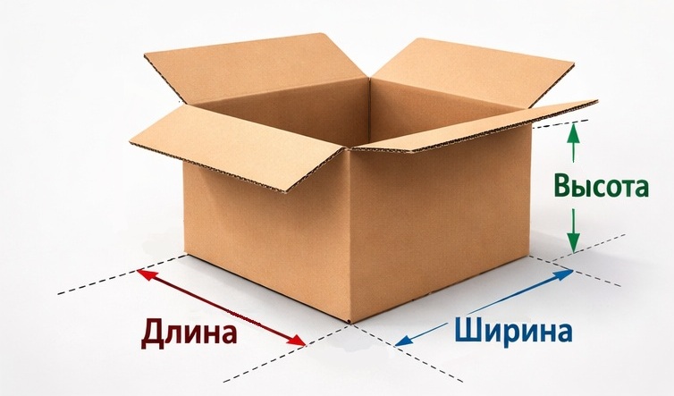 Внутренние размеры коробки